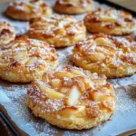 Gesunde Apfel-Hafer-Kekse auf einem Teller