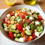 Kichererbsen-Salat mit Feta