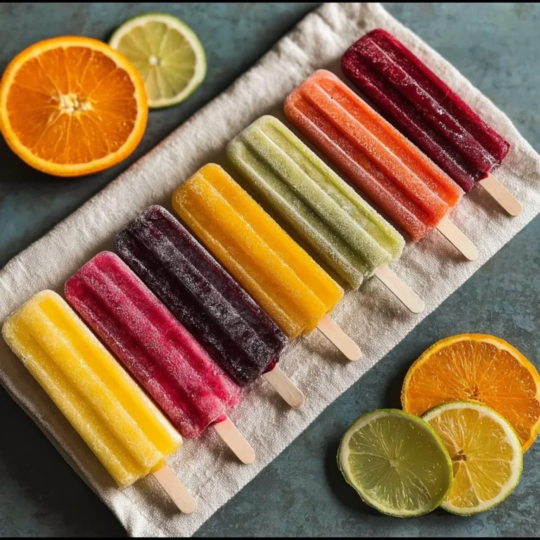 Bunte hausgemachte Freeze Pops in verschiedenen Geschmacksrichtungen