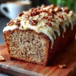 Hummingbird-Brot mit Zimt-Frischkäse-Frosting auf einem Teller dekoriert