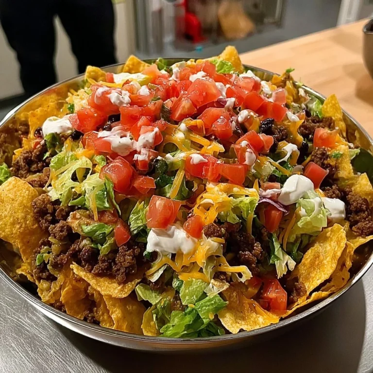 Leckerer Taco-Salat mit frischem Gemüse und würzigem Dressing