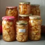 Haltbare Äpfel bereit für die Zubereitung von Kuchen