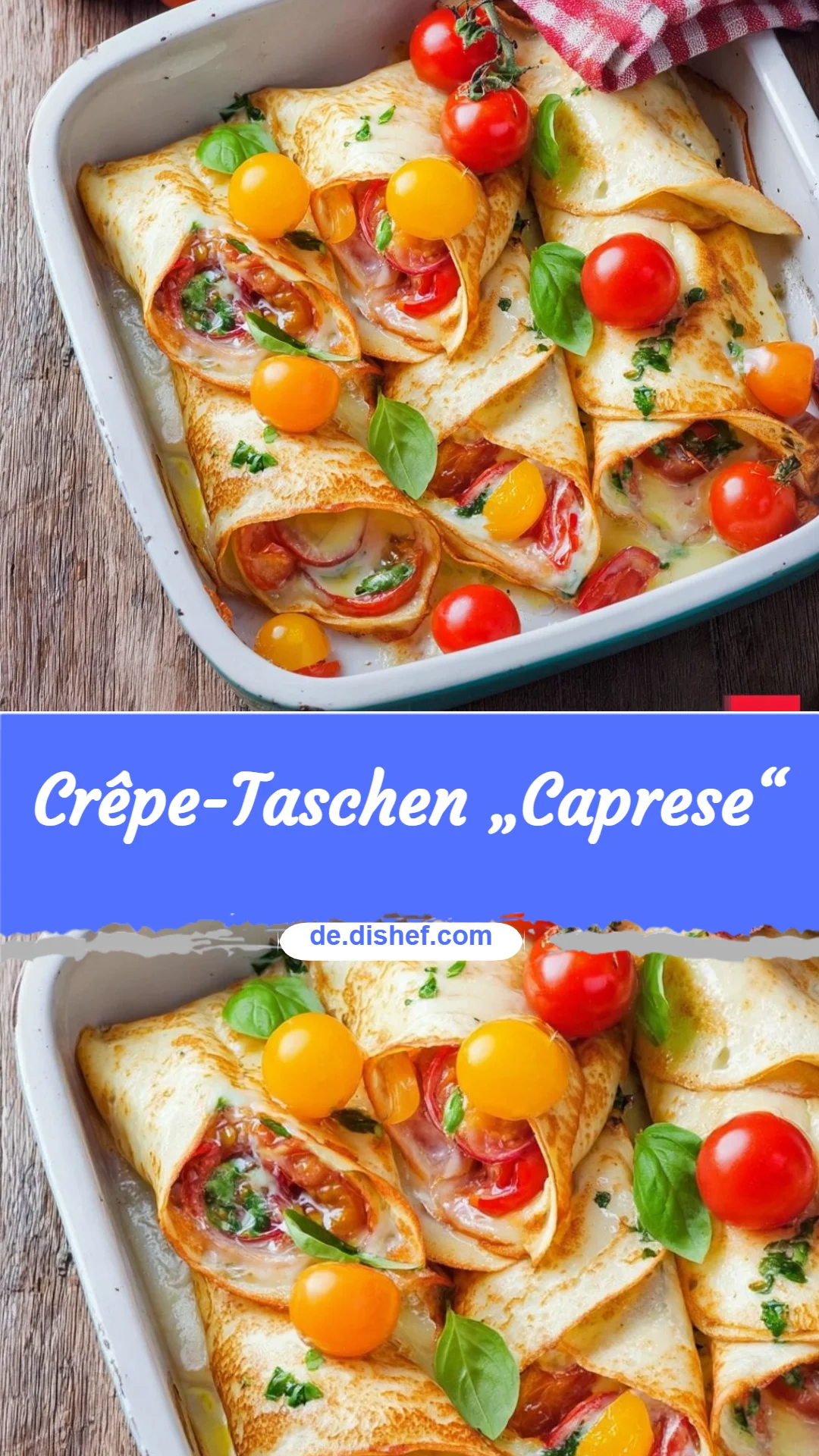 Crêpe-Taschen „Caprese“