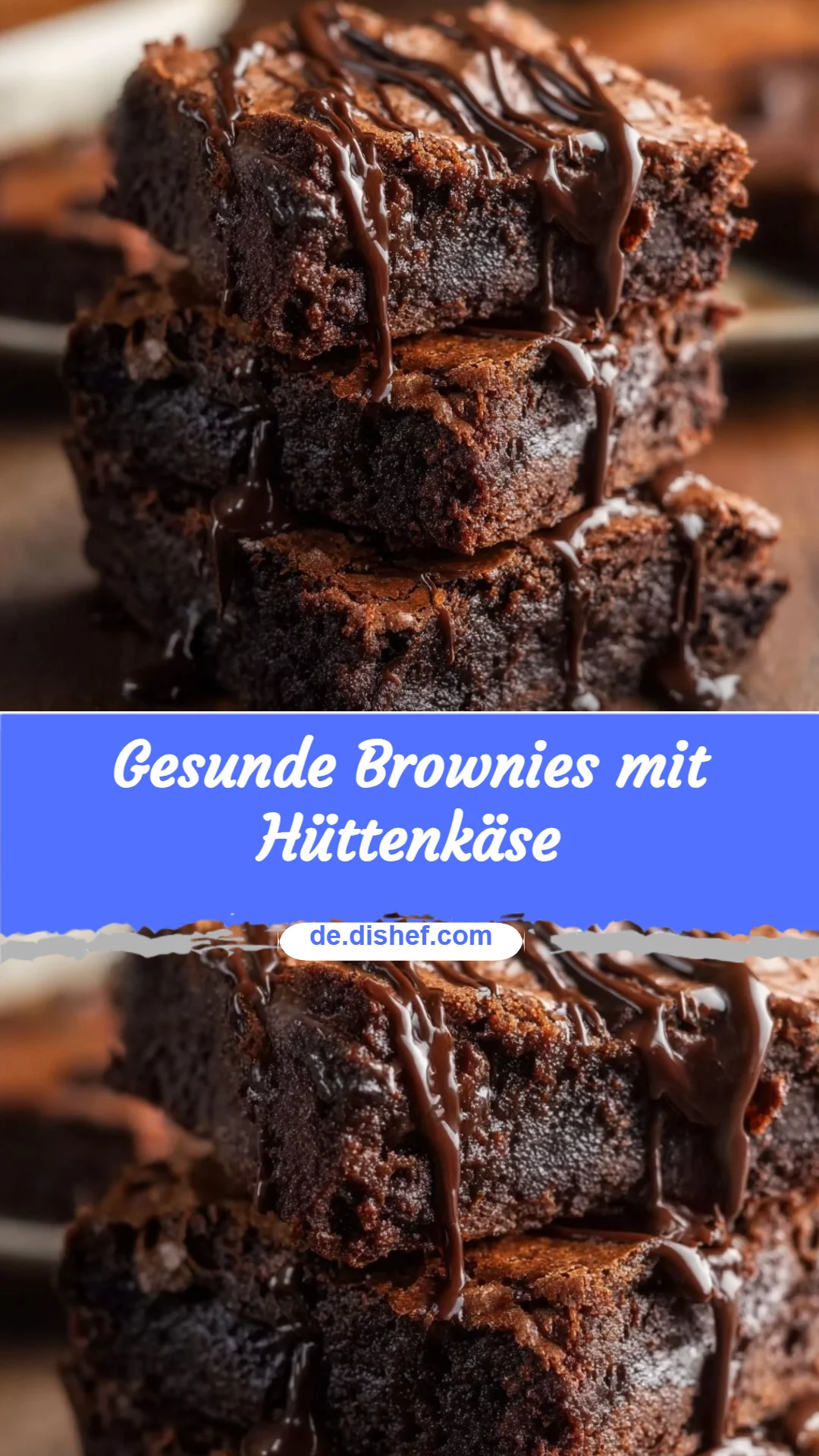 Gesunde Brownies mit Hüttenkäse