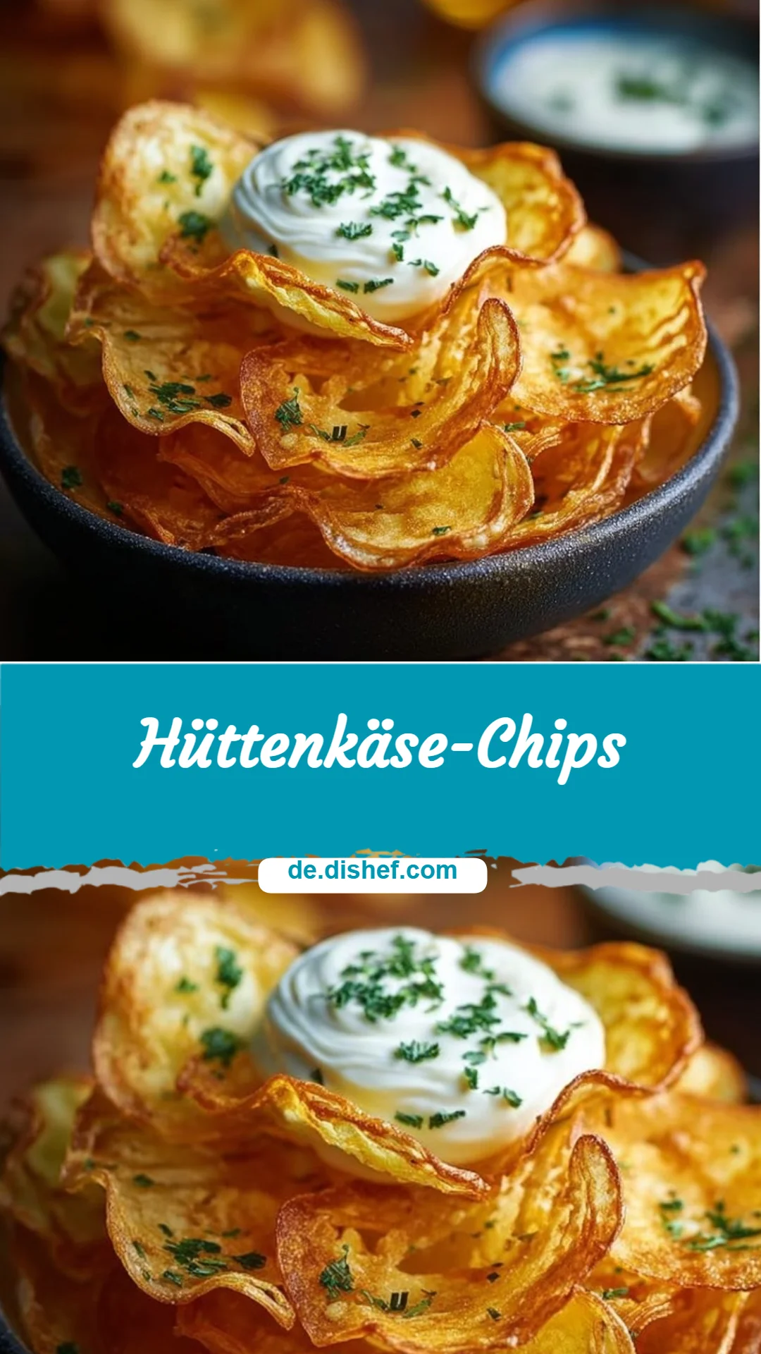Hüttenkäse-Chips