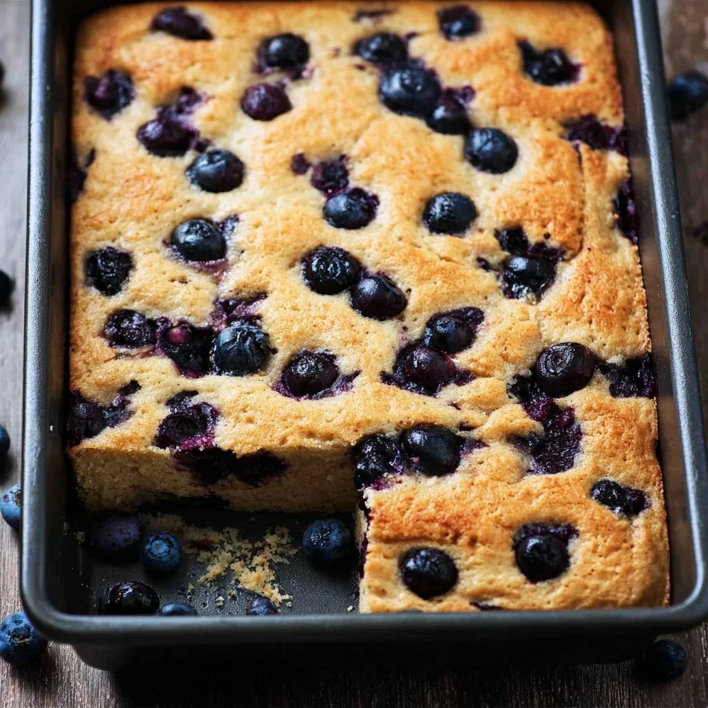 Blechpfannen-Protein-Pfannkuchen auf einem Teller, gesund und lecker
