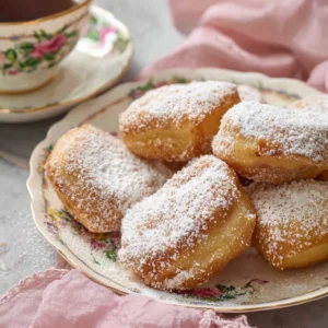 Leckere selbstgemachte Donuts mit Zuckerglasur und bunten Streuseln