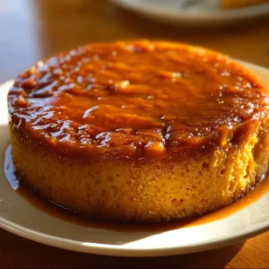 Cremiger Süßkartoffel-Pudding in einer Schale angerichtet