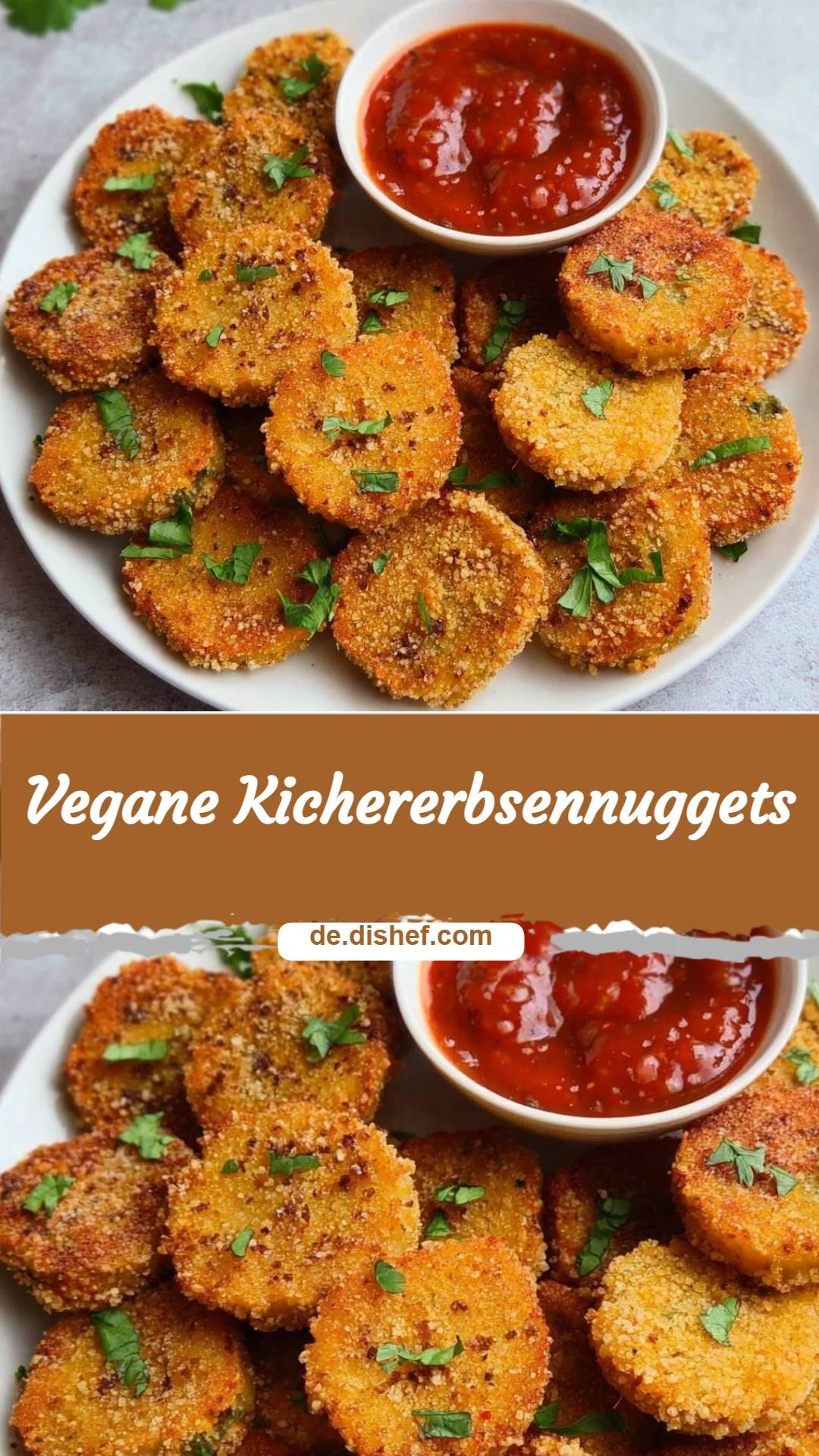 Vegane Kichererbsennuggets