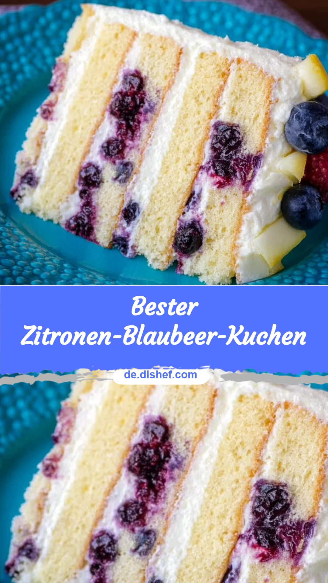 Bester Zitronen-Blaubeer-Kuchen