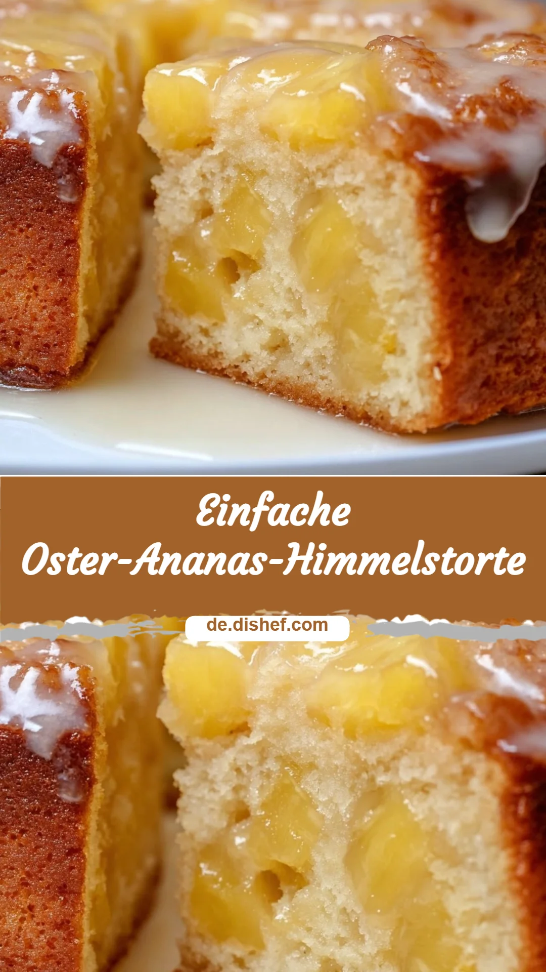 Einfache Oster-Ananas-Himmelstorte