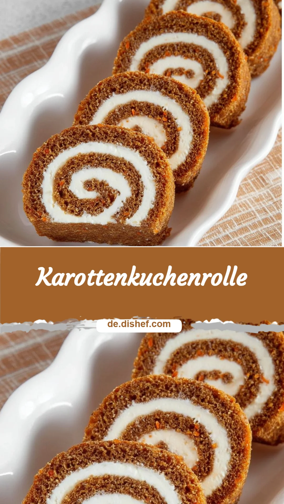 Karottenkuchenrolle