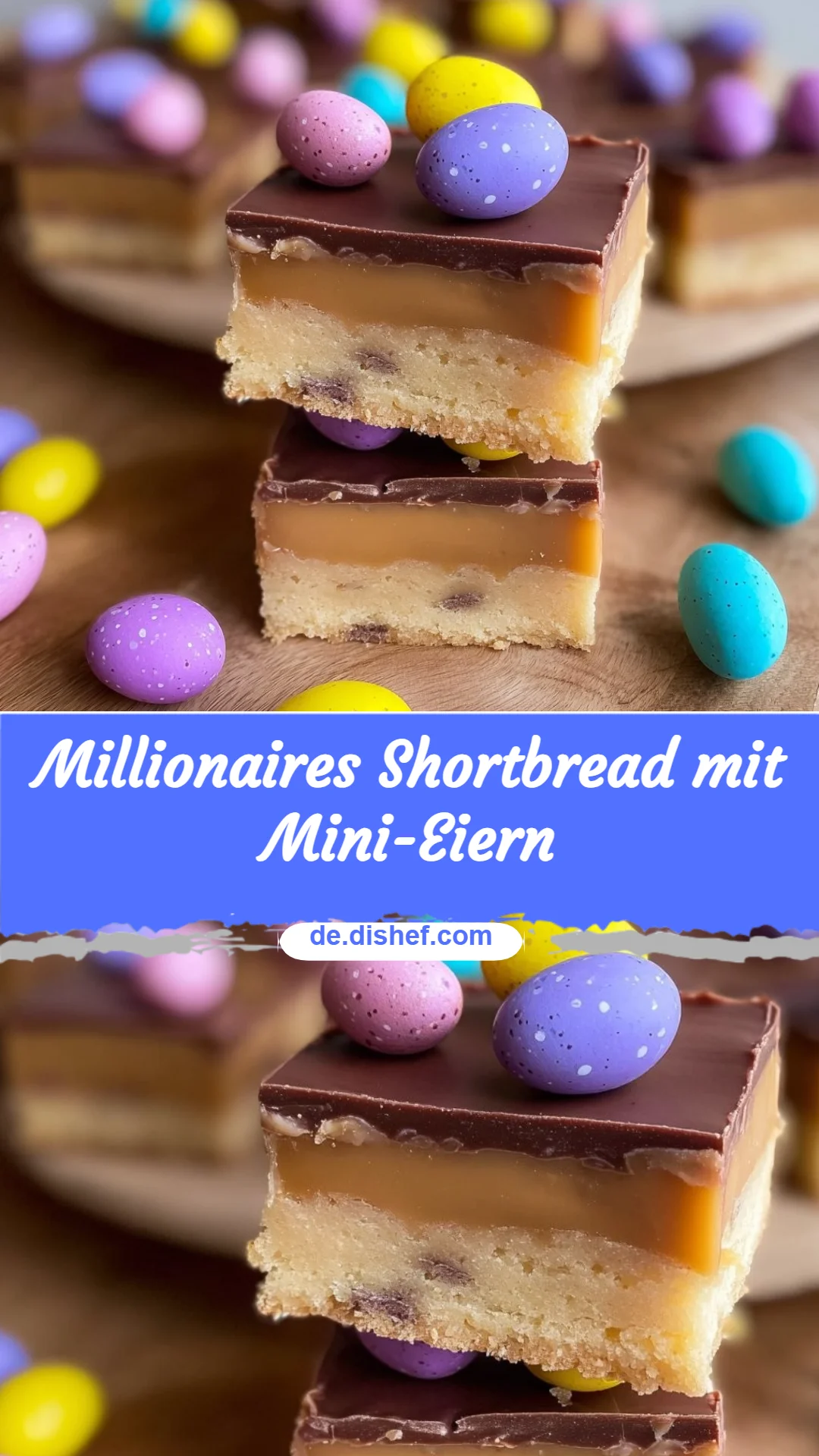 Millionaires Shortbread mit Mini-Eiern