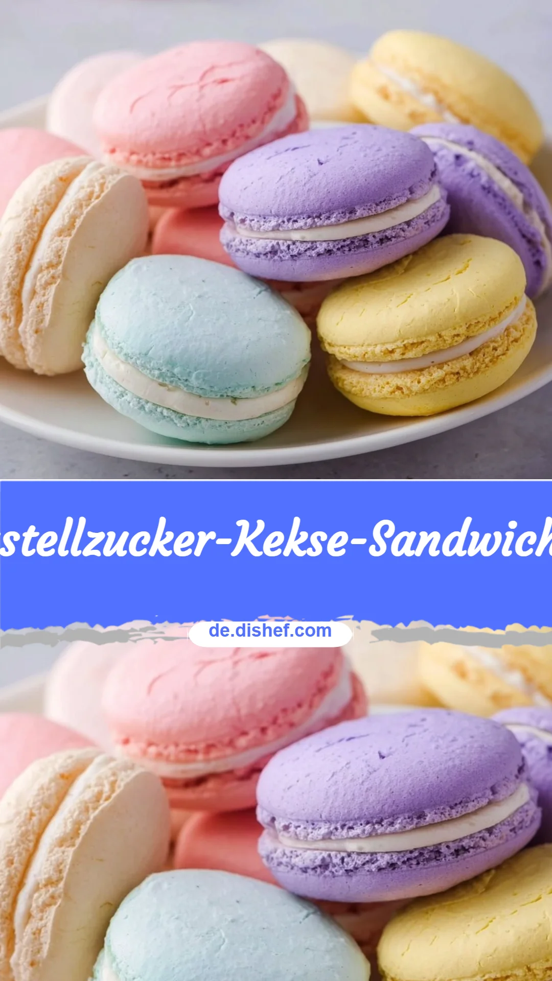 Pastellzucker-Kekse-Sandwiches