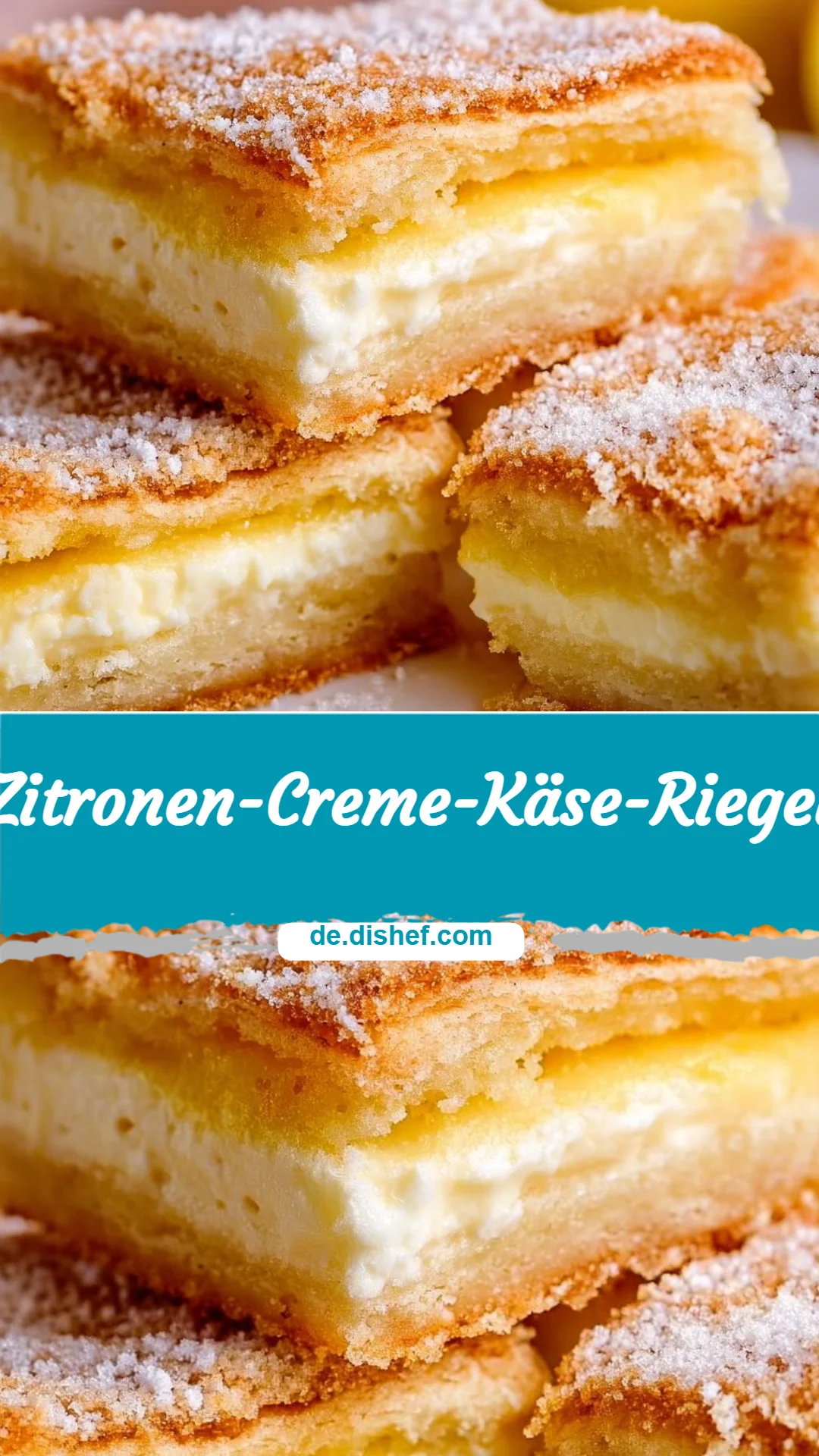 Zitronen-Creme-Käse-Riegel
