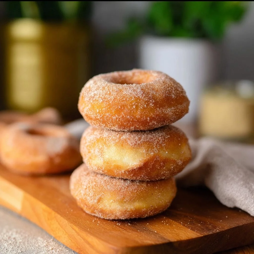 Gesündere Donuts aus 2 Zutaten, frisch gebacken und köstlich