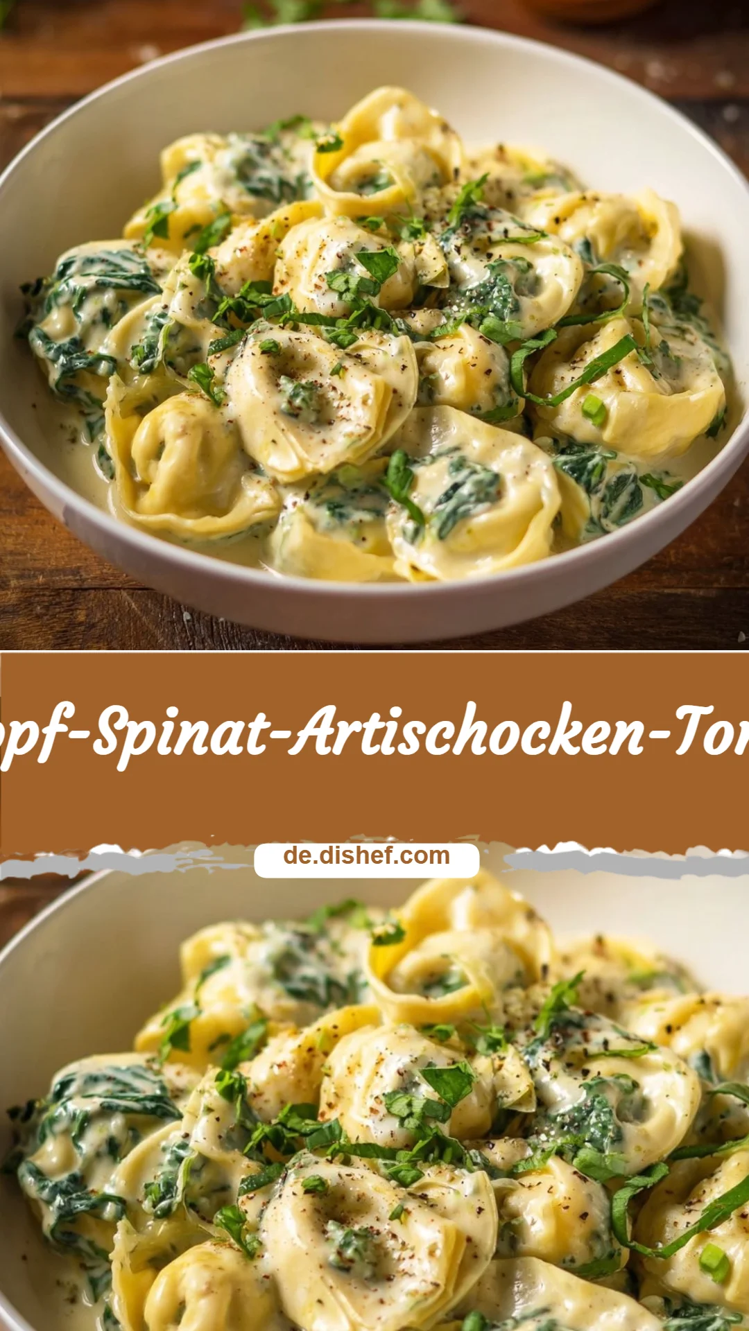 Ein-Topf-Spinat-Artischocken-Tortellini