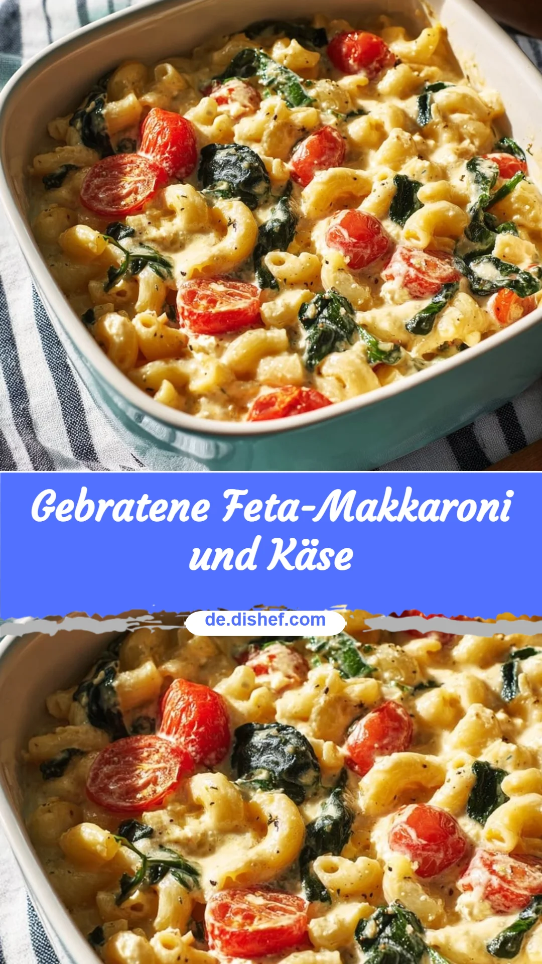 Gebratene Feta-Makkaroni und Käse
