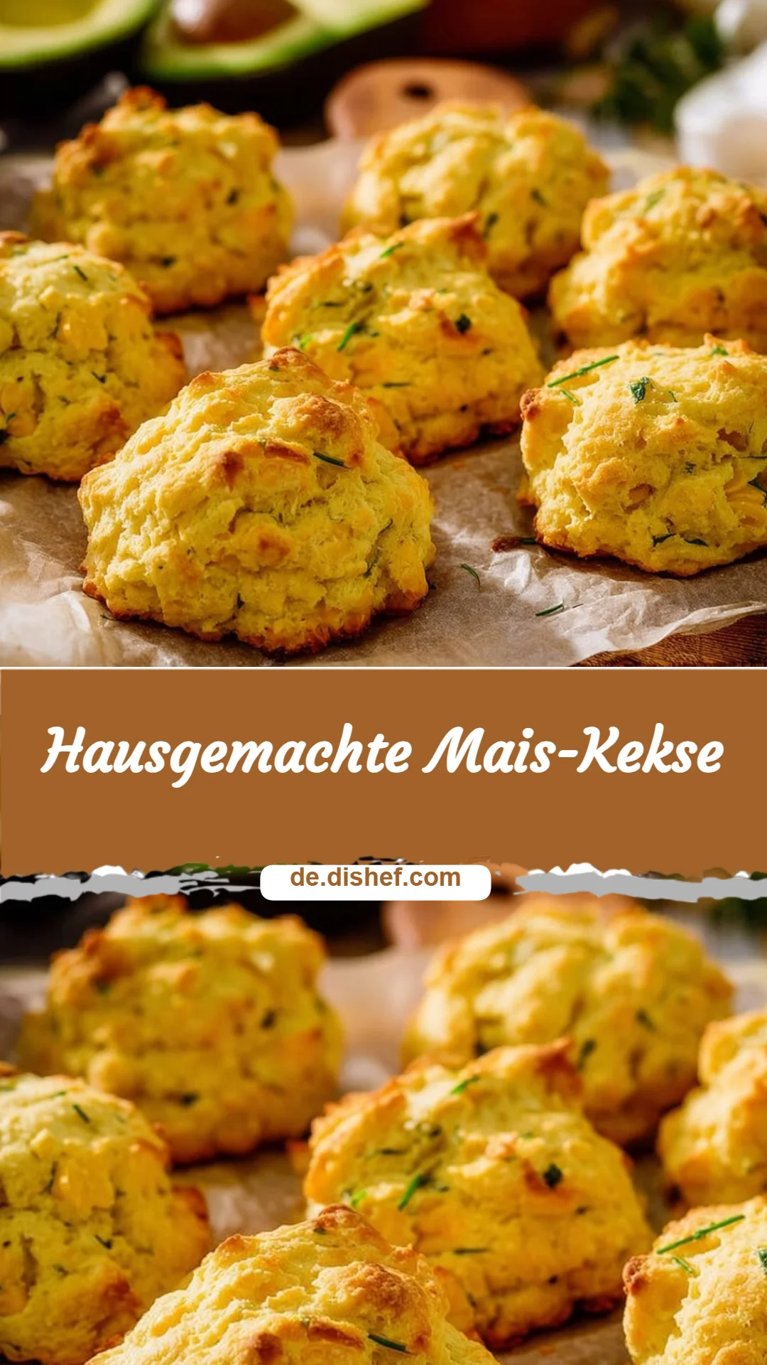 Hausgemachte Mais-Kekse