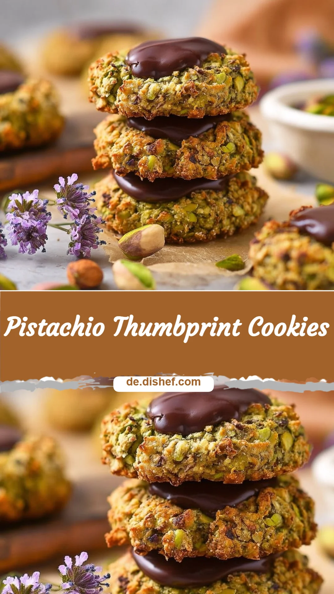 Pistachio Thumbprint Cookies