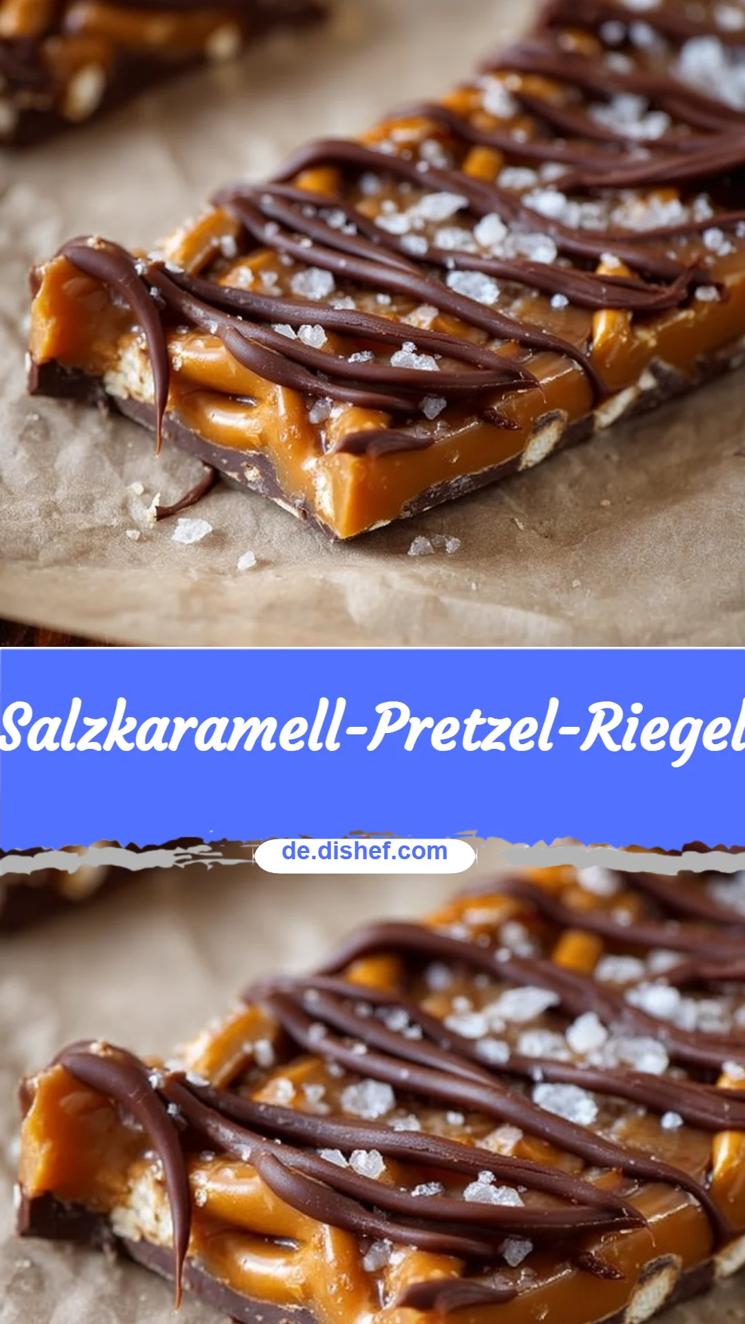 Salzkaramell-Pretzel-Riegel