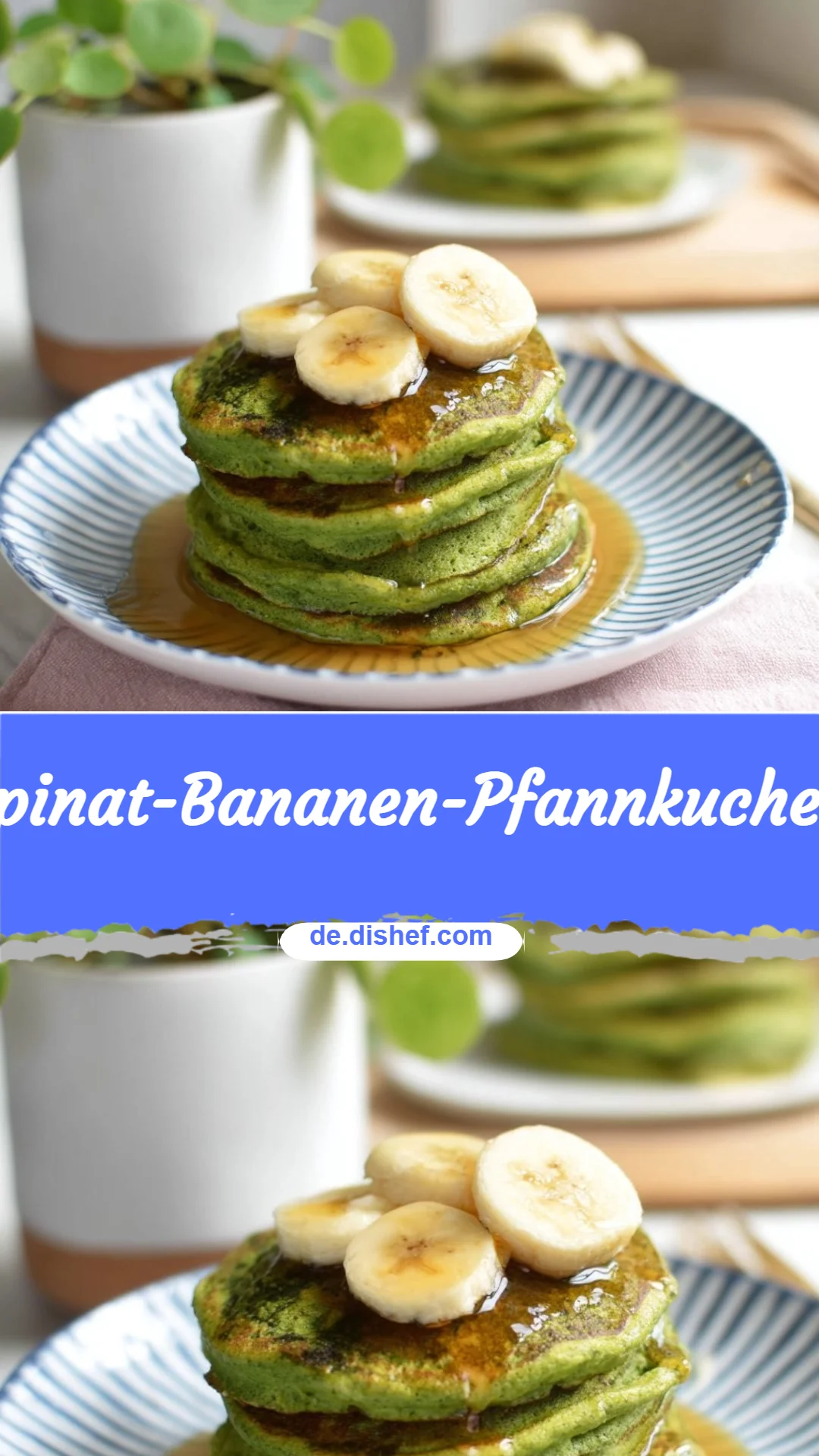 Spinat-Bananen-Pfannkuchen